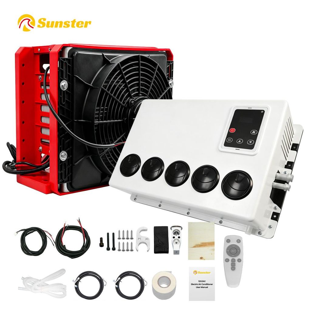 Sunster 24V RV Air Conditioner, RV Klimaanlage – 10000 BTU Dachklimaanlage mit Kühlfunktion für Wohnmobile, Vans, Wohnwagen & Anhänger