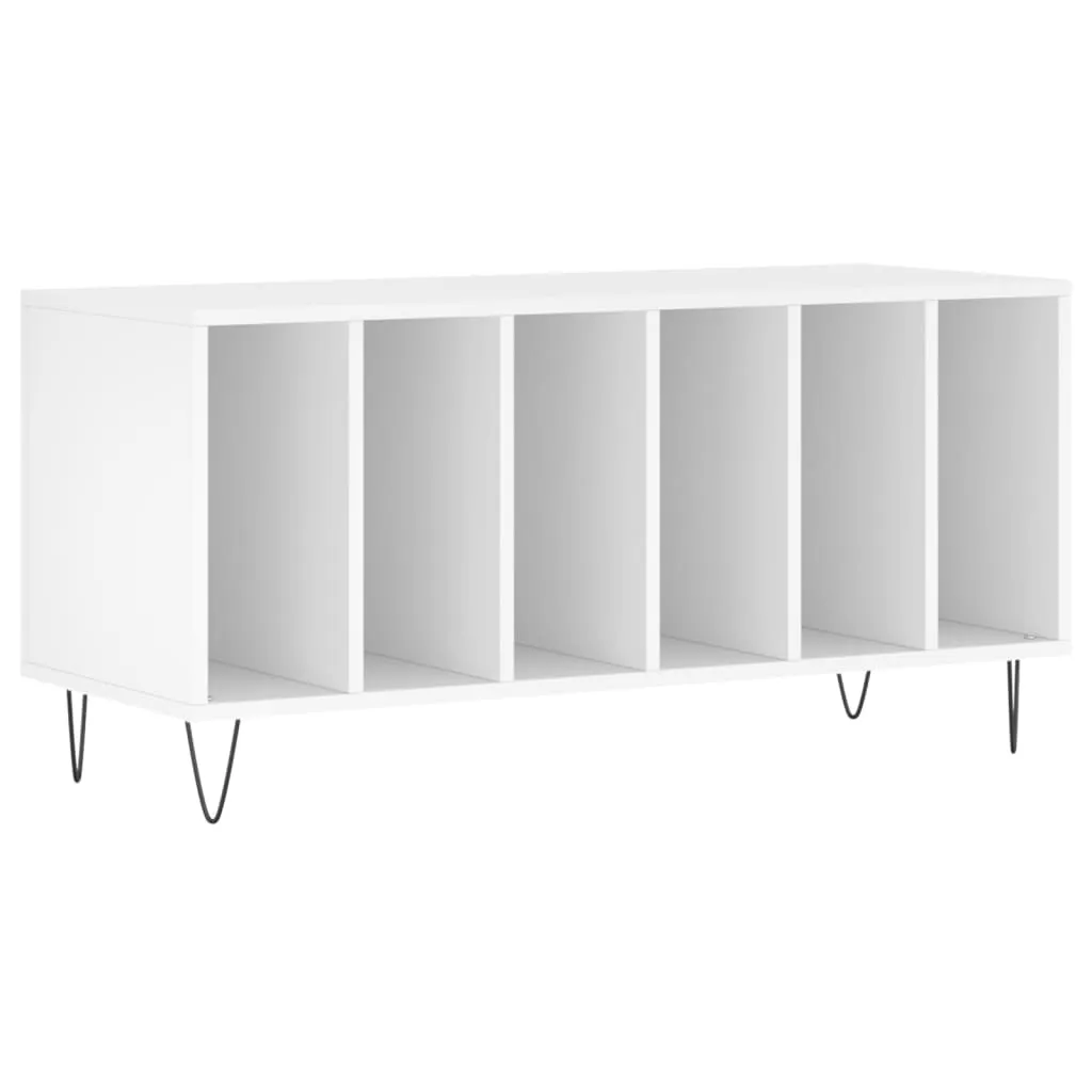 SYFAX™ Supporto Vinili Bianco 100x38x48 cm - Mobile Hi-Fi Design - 1