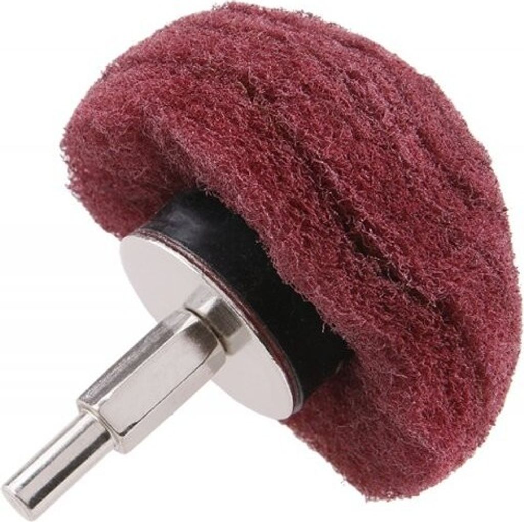 Nylon Fasermop 100mm P240 mit Schaft zum Schleifen und Reinigen von Holz und Metall