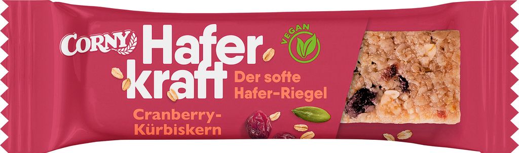 Corny Haferkraft Cranberry Kürbiskern 12x50g