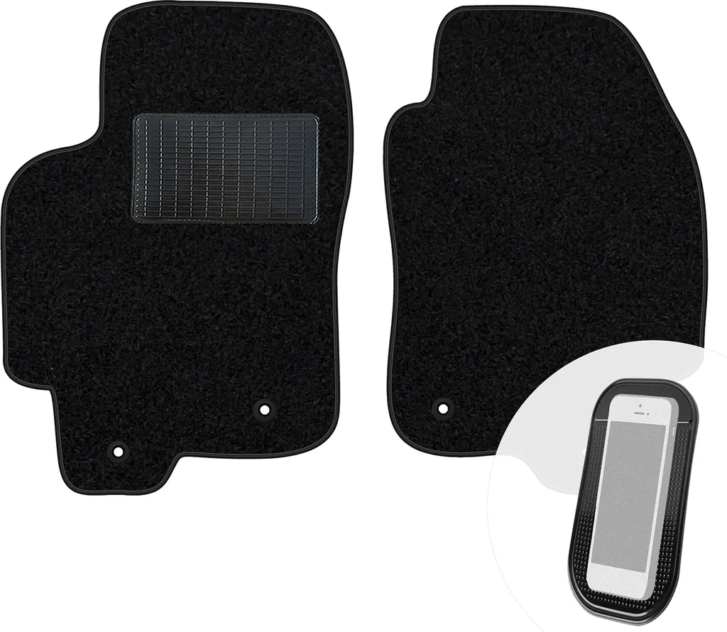 Set Tappetini Anteriori Velour Nero per Jaguar XJ 2009-2019 Moltico