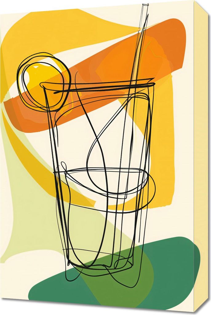 Bild 40x60cm Cocktail Künstlerisch