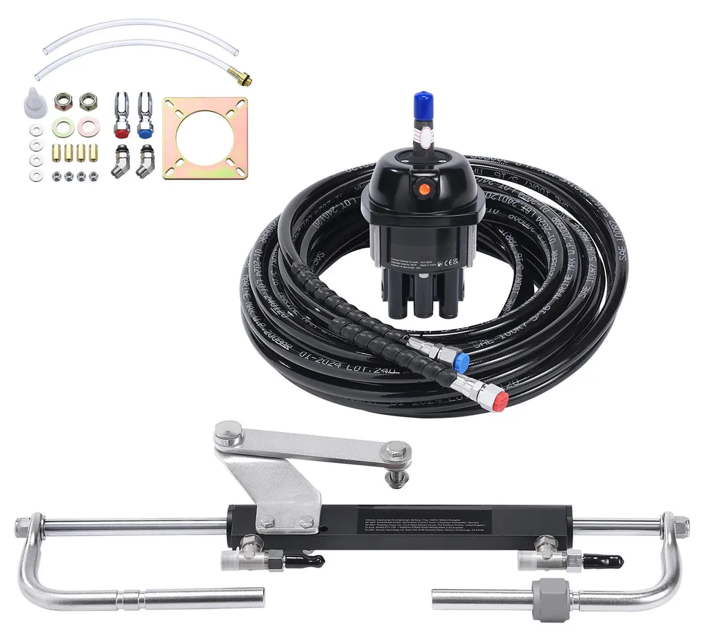 Kit Direction Hydraulique SucceBuy 90 CV avec Pompe et Vérin de Marine