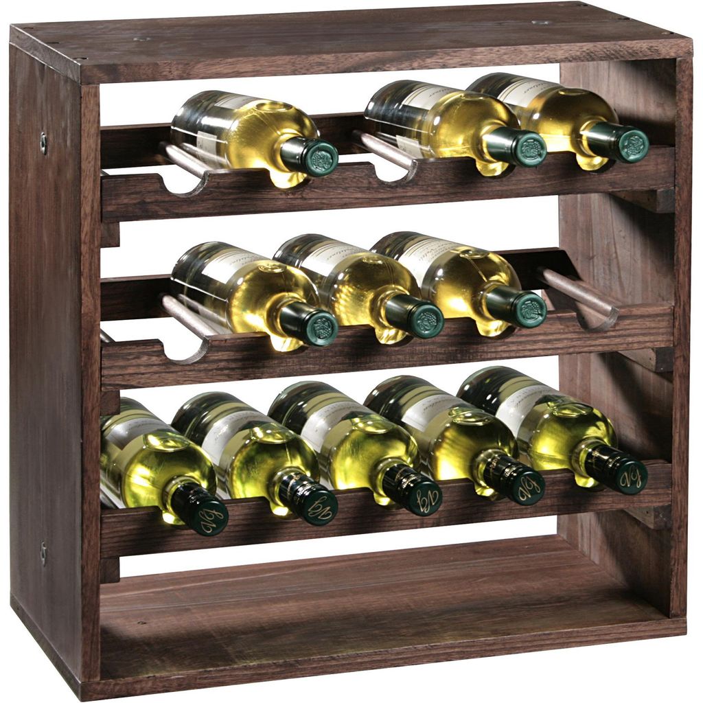 Kesper Weinregal - fur 15 Flaschen - 25 x 50 x 50 cm - Holz Produktbild 