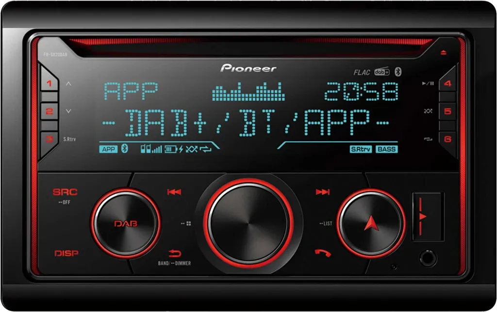 Autoradio Double Din Pioneer FH-S820DAB Tuner Radio Numérique DAB+