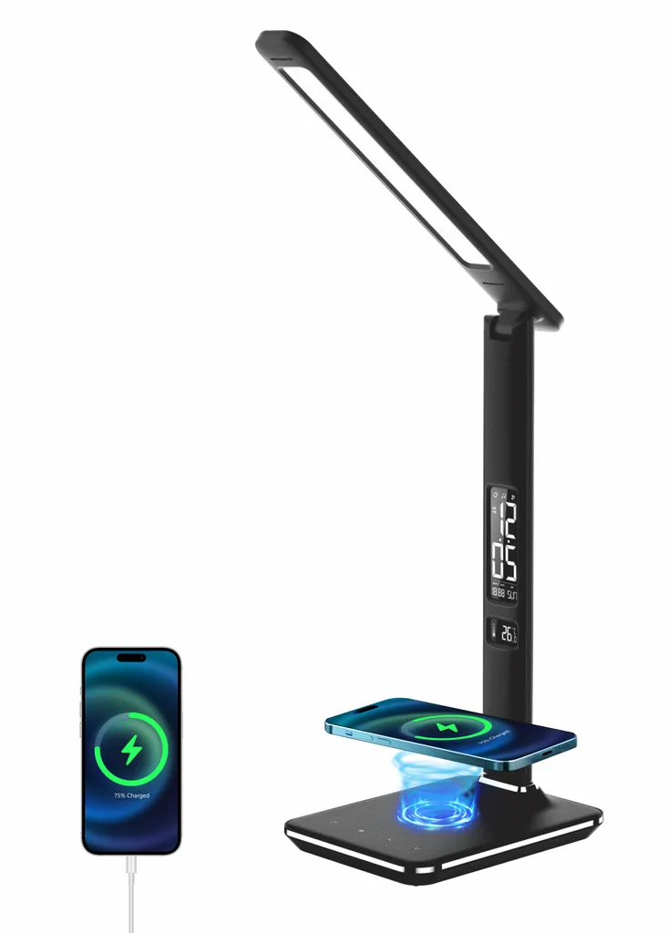 Lampe de lecture LED Immax KINGFISHER noire pour bureau et table de nuit
