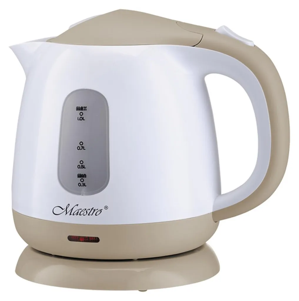 Bouilloire 1100W MR012BEIGE à chauffe rapide avec arrêt automatique 1L