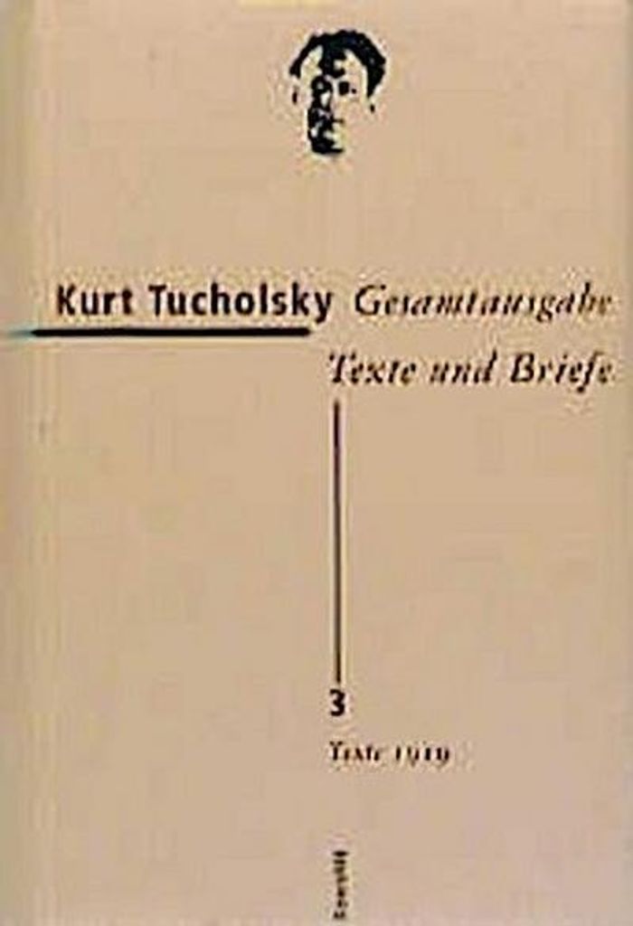 Gesamtausgabe, Texte und Briefe Texte 1919