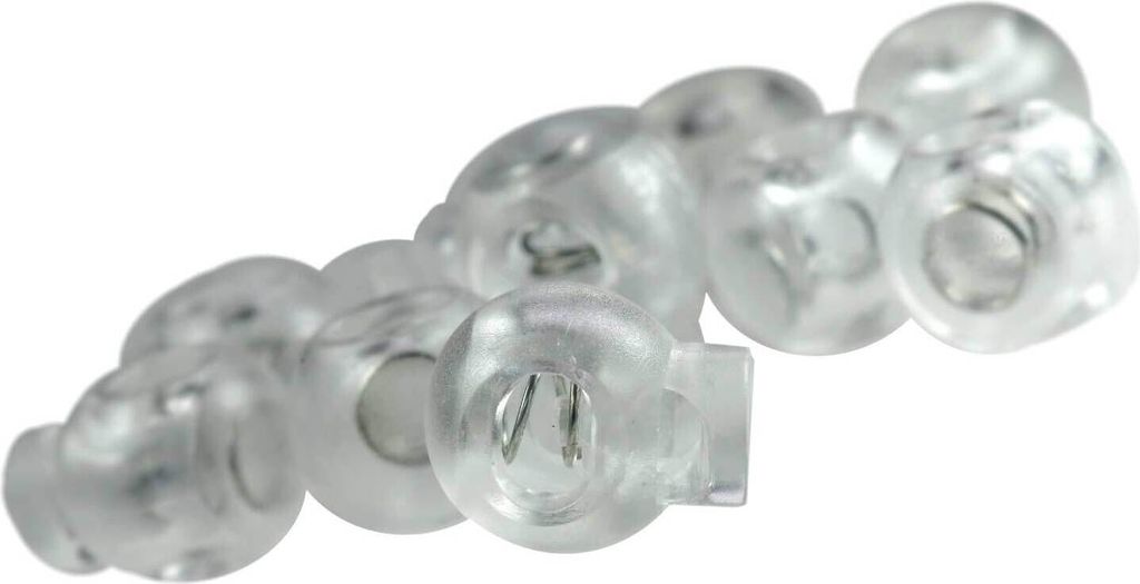 10 Kordelstopper transparent