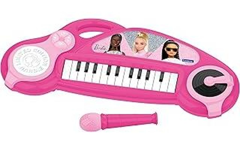 Lexibook, Barbie, Elektronisches Klavier für Kinder mit Lichteffekten, Mikrofon, Schlagzeug, eingebautem Lautsprecher, Demo-Songs, DJ-Player, pink...