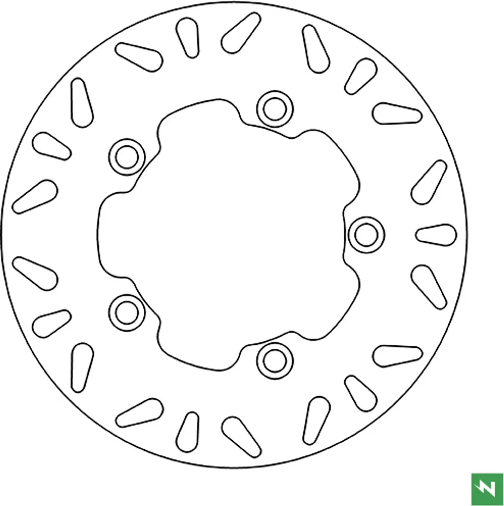Disque frein rigide 220/105 mm 5 trous - Évitez la déformation