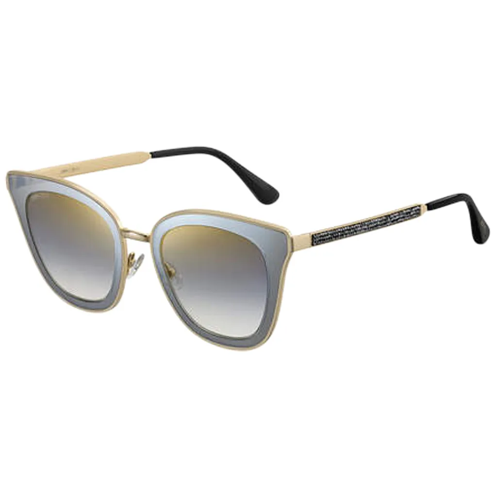 Lunettes de Soleil de Luxe Jimmy Choo Lory/S Monture Ronde 49 mm Noir