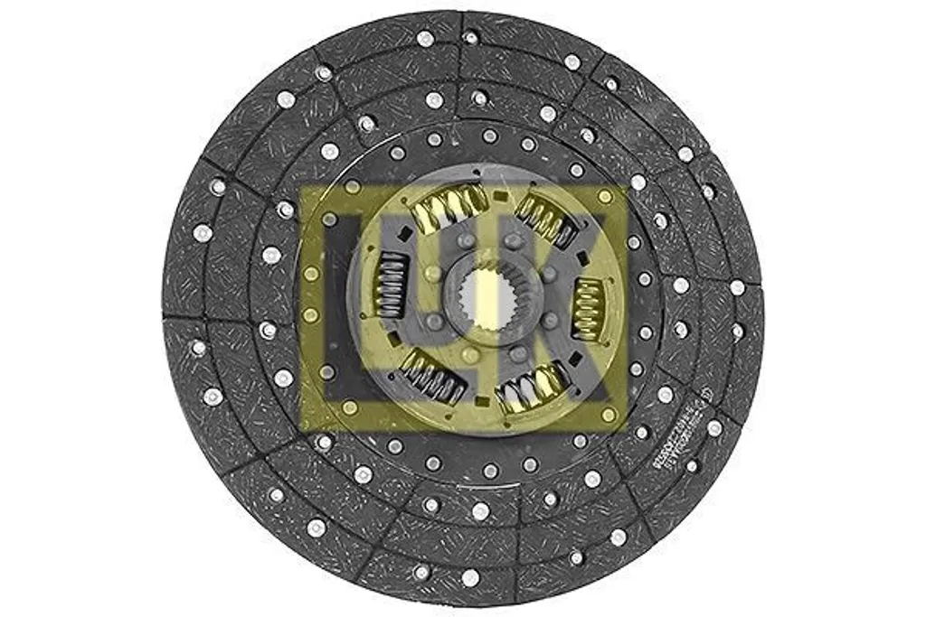 Disque d'embrayage poids lourd 350mm LuK 335 0337 10 à moyeu 24 dents