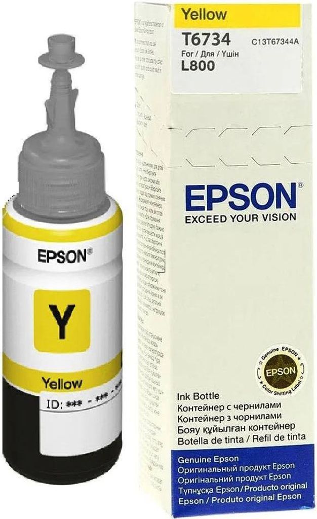 Epson T6734 - 70 ml - Gelb - original - Nachfülltinte - für Epson L1800, L800, L805, L810, L850