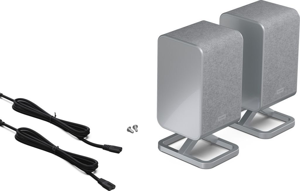 Sharp HT-SPR52021, bekabelde surroundluidspreker, zilver Productafbeelding 
