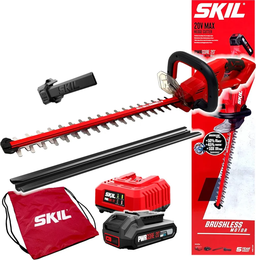 Skil 20V 0438 AA Tagliasiepi 45cm 1x2.0Ah: Efficienza Brushless 2026