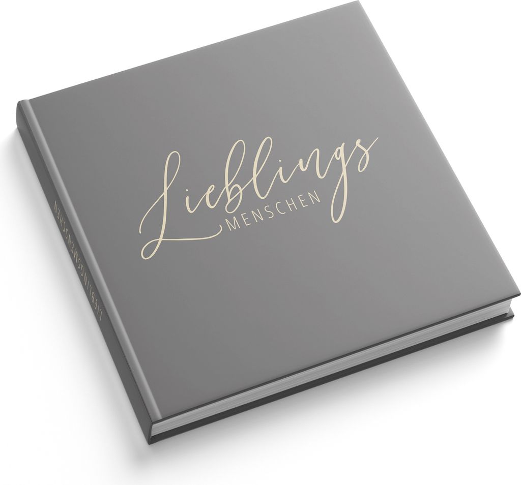 itenga Gästebuch "Lieblingsmenschen" Freundebuch 88 Seiten 21x21cm