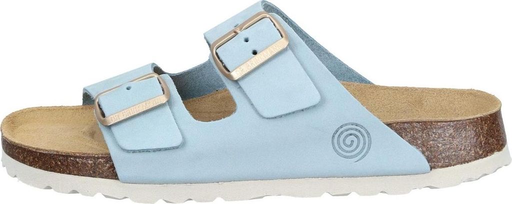 Dr. Brinkmann Damen Pantolette 700696-55 hellblau, Gr. 37 - 41, Leder Naturform Fußbett