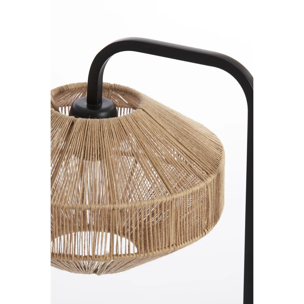 Lampe Lyra Light & Living noir métal E27 : solution éclairage design 8054584