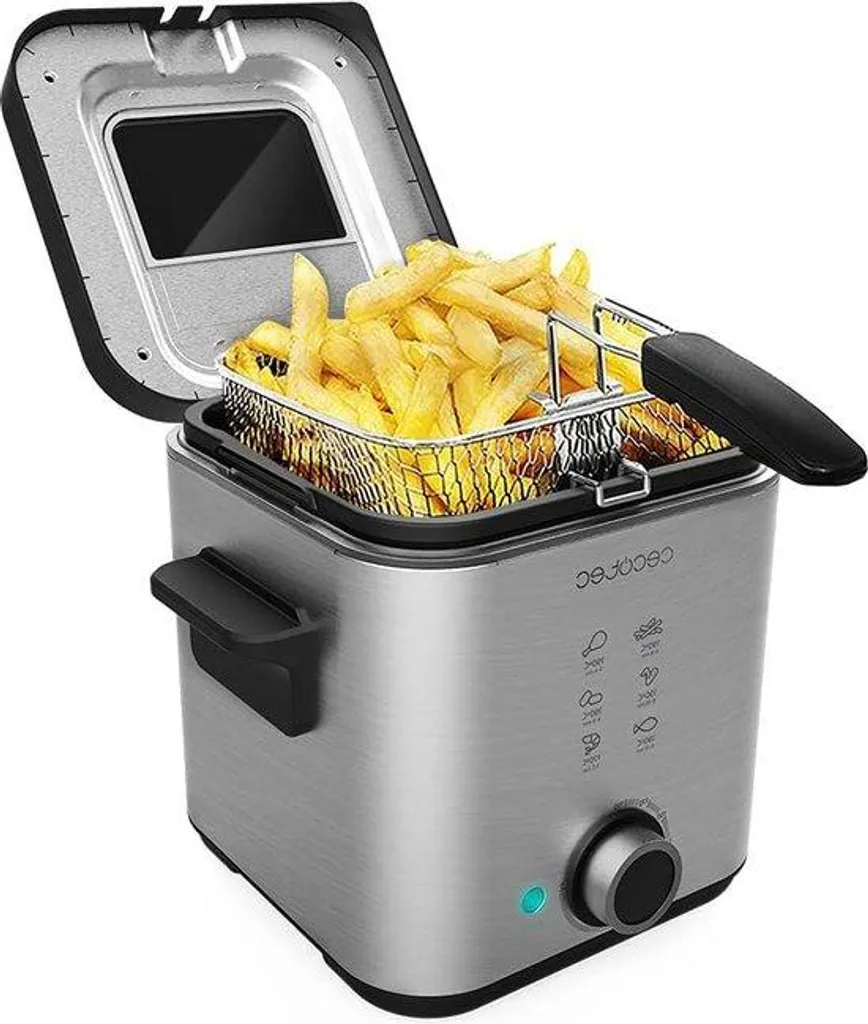 Friteuse compacte pour cuisine propre avec hublot de contrôle