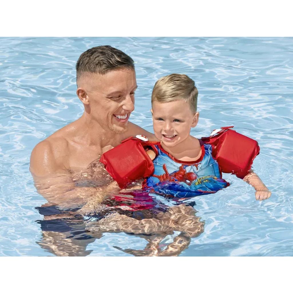 Bestway 98795 Plávacia vesta s rukávmi Spider-man, 3-6 Obrázok produktu 7