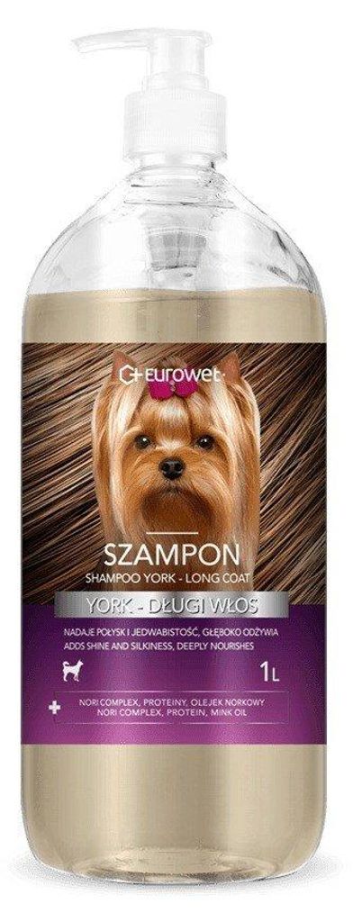 Eurowet Szampon York długi włos dla psa 1l Immagine del prodotto 