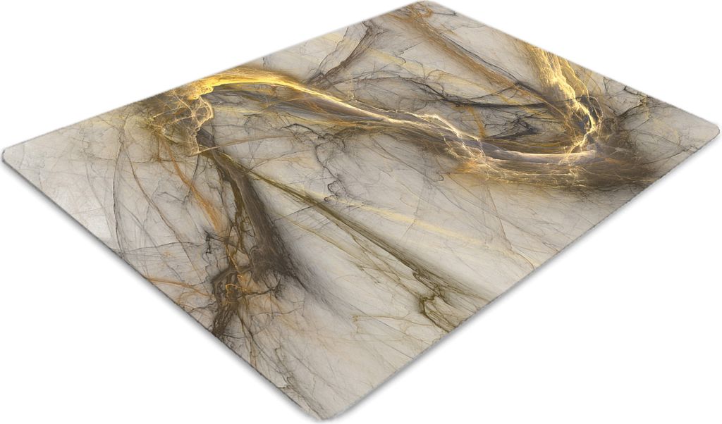 Stuhlunterlage Bürostuhlunterlage 120 cm x 90 cm Bodenmatte Bürostuhlunterlage - Goldener Marmor