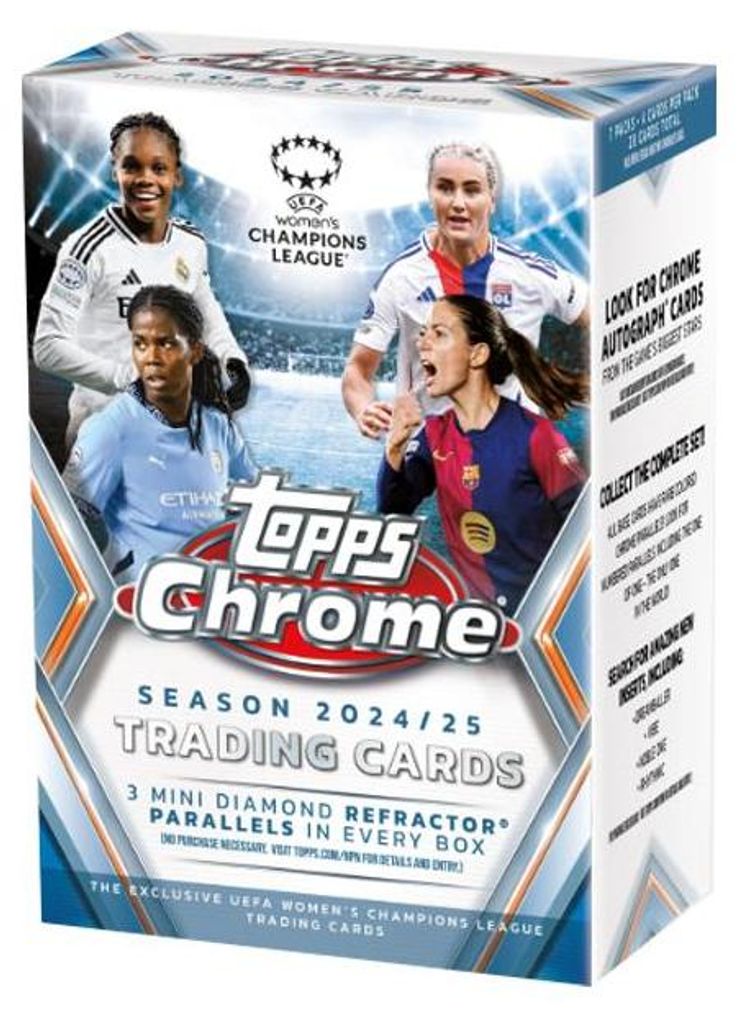 2024-25 Topps Chrome UEFA Womens Champions League Value Box