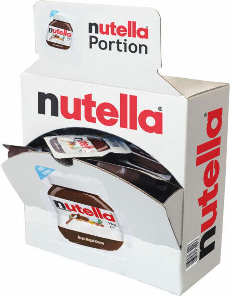 Nutella Nuss Nougat Creme Brotaufstrich Thekendisplay 15g Produktbild 