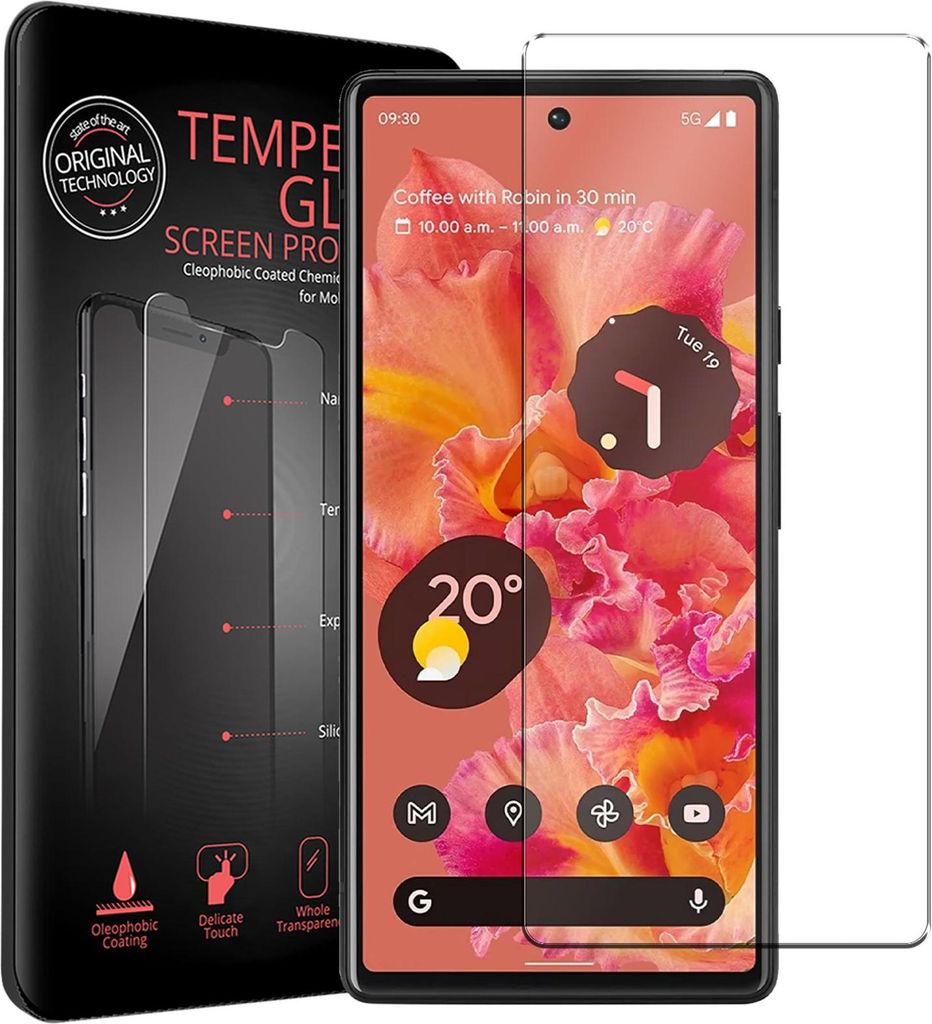 2x pellicola protettiva per Google Pixel 6 protezione dello Immagine del prodotto 