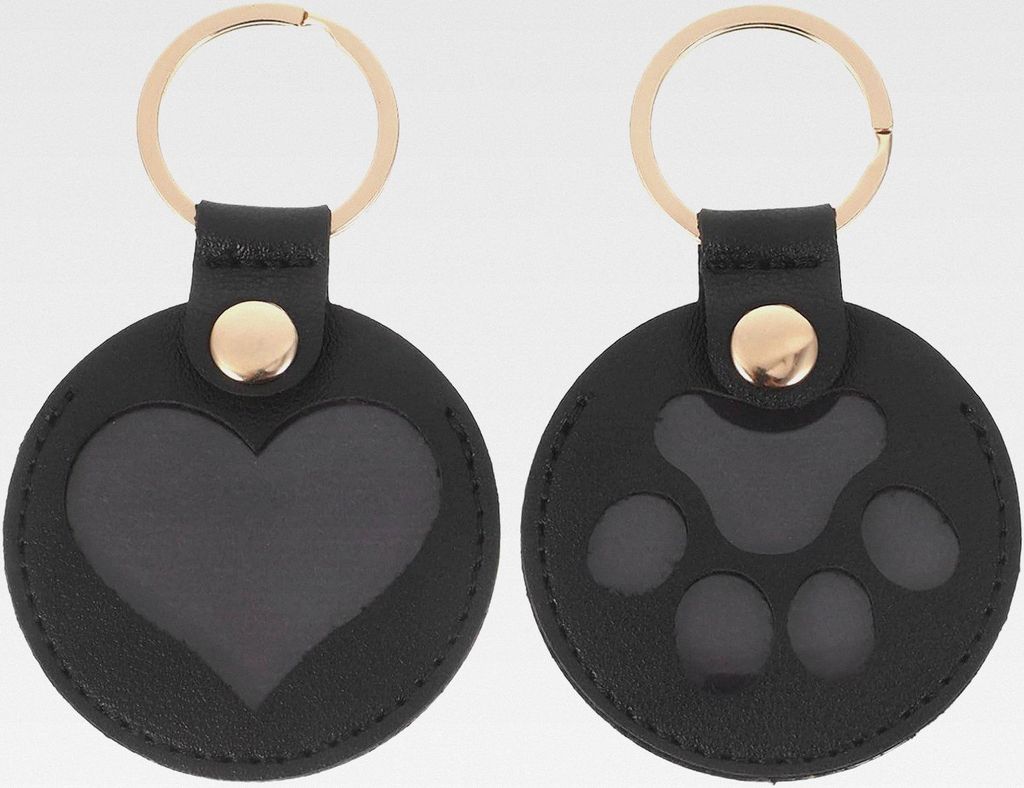 2er-Set Schlüsselanhänger Zur Erinnerung an Haustierhaare: Aufbewahrungs-gedenkanhänger für Katzen – Schlüsselanhänger aus Leder mit Erinne...