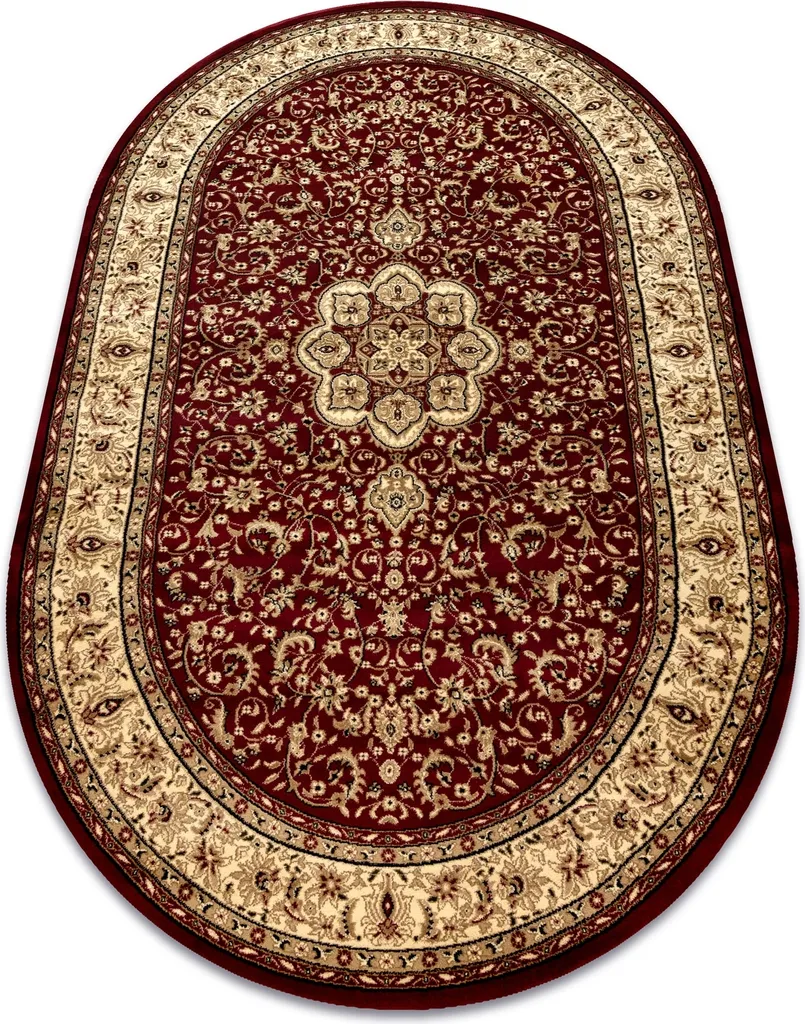 Tapis ROYAL ADR ovale modèle 521 bordeaux rouge chic 150x250 cm