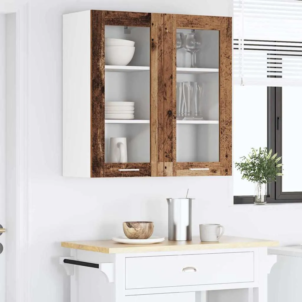 vidaXL Armadio a Muro 40x31x80 cm - Legno di Recupero per Arredo Industrial - 4
