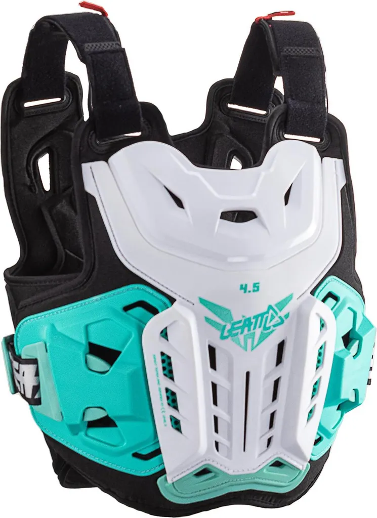 Plastron Leatt 4.5 Jacki Femme 3DF AirFit - Design Fuel Noir Blanc Vert