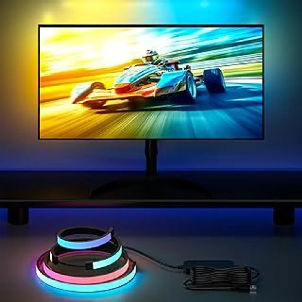 Luci LED Monitor 27 Pollici RGBIC: Sincronizzazione Musica e Film