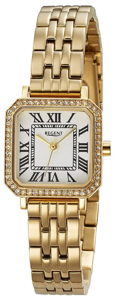 Montre Regent F-1648 pour femme à quartz dorée : élégance classique