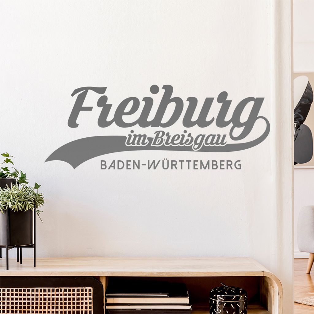 Freiburg Baden-Württemberg Wandtattoo Wandaufkleber Wall Sticker - Dekoration, Küche, Wohnzimmer, Schlafzimmer, Badezimmer