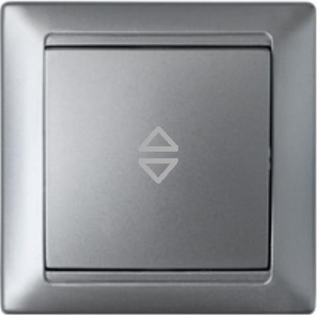 Wechselschalter Unterputz Lichtschalter 10A Premium serie STILE Silber