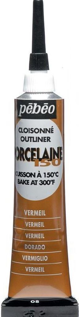 Pebeo Porcelaine 150 Outliner, 20 ml, 08 Vermeil Produktbild 
