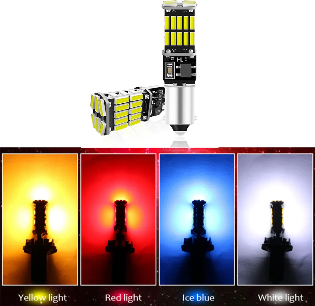 LED BA9S Super Bright 26-SMD 4014 Giallo - Luce Targa e Interni Auto