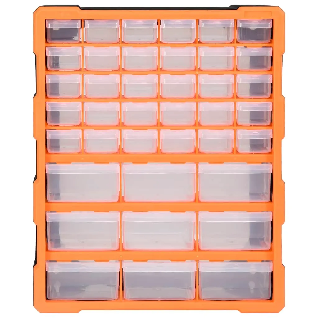 vidaXL Organisateur multi-tiroirs 39 casiers 38x16x47 cm pour atelier