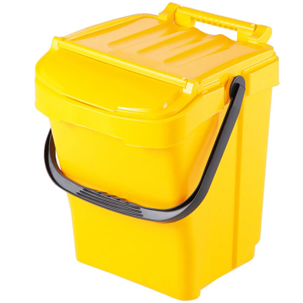 Bac de tri pour cuisine Urba Plus 40L Jaune - Solution gain de place idéale