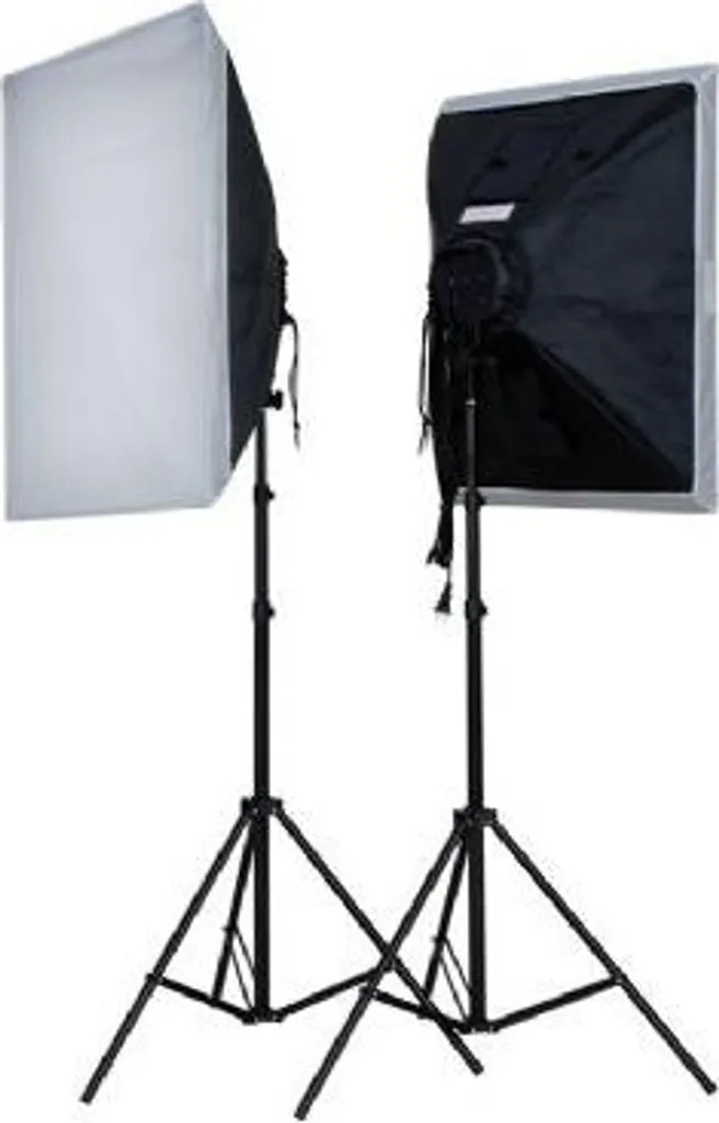 Falcon Eyes LH-ESB5050K2 Kit d'Éclairage Continu 2x40W avec Softbox