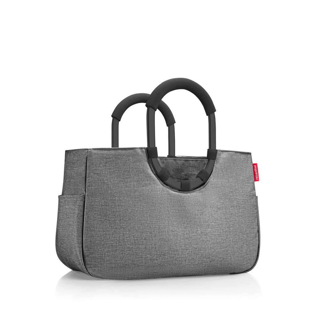 Einkaufskorb - Grau - Schwarz - 40 x 26 cm - Polyester - Produktbild 