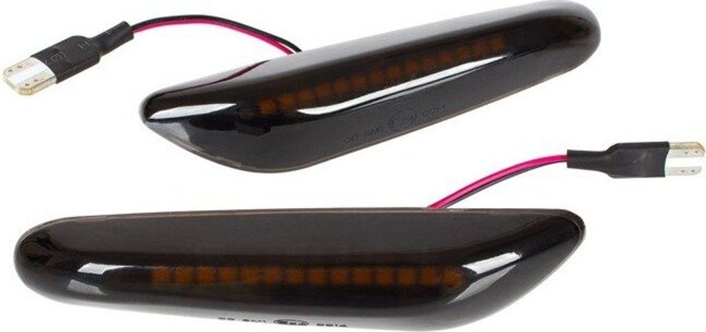 Premium LED Seitenblinker Schwarz Smoke für BMW 5er E60 E61 F07 F10 F11 F30 E83