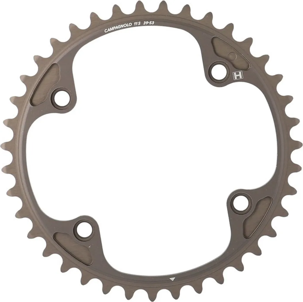 Plateau Campagnolo H11 rigide 39 dents 11 vitesses noir durable
