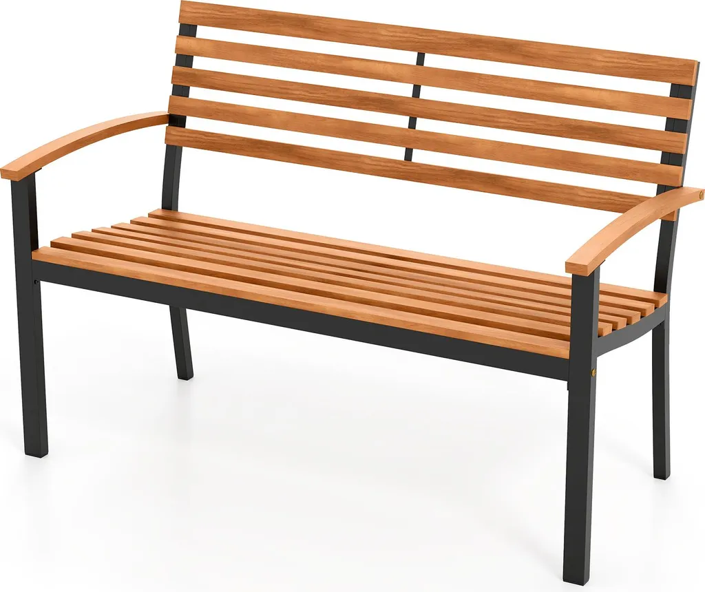 Banc de jardin résistant 360 kg en bois d'acacia contre l'usure
