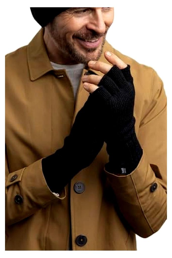 Thermische Winter Outdoor Fleece Fingerlose Handschuhe für Herren in 2 Farben