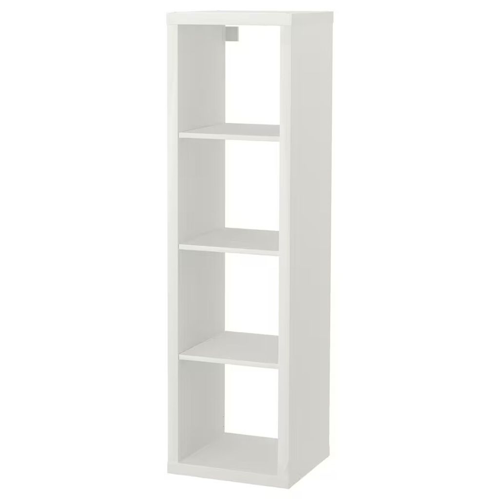 IKEA Kallax Regal, Weiß, glatte Oberflächen, abgerundete Produktbild 
