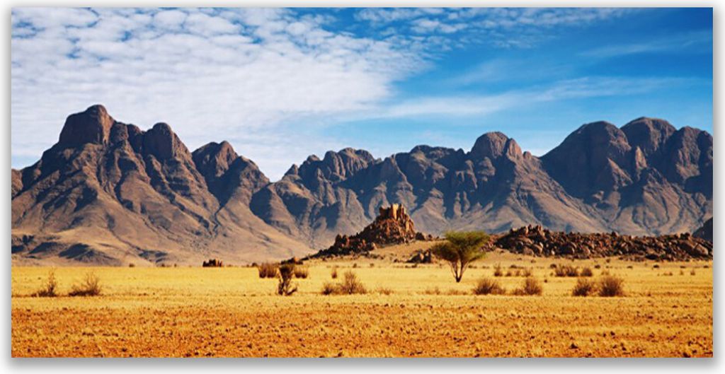 Tulup Leinwand-Bilder 120x60 Wandbild Canvas Kunstdruck Wüste Landschaft